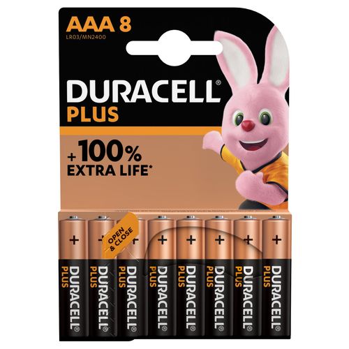 Duracell Batterij Alkaline Plus Aaa 8 Stuks