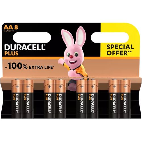Duracell Batterij Alkaline Plus Aa X8